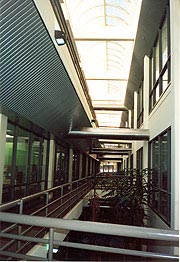 [photo, Atrium, Wayne A. Cawley, Jr. Building, 50 Harry S Truman Parkway, Annapolis, Maryland]