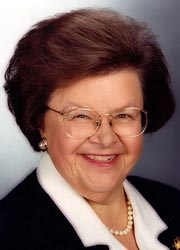 [photo, Barbara A. Mikulski, U.S. Senator (Maryland)]